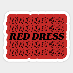 Red Dress Shirt, World Tour 2023 Concert Sticker